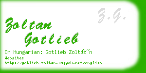 zoltan gotlieb business card